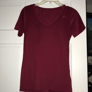 Nike Dri-Fit Burgundy Shirt